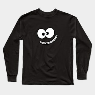 Minimalist Happy Thanksgiving Long Sleeve T-Shirt